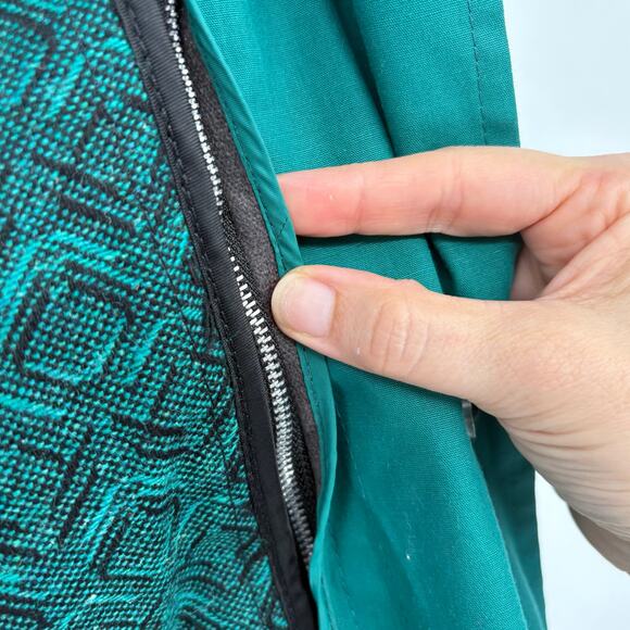 Vintage London Fog Green A-Line Belted Removable Liner Trench Coat Size 6P - Picture 9 of 10